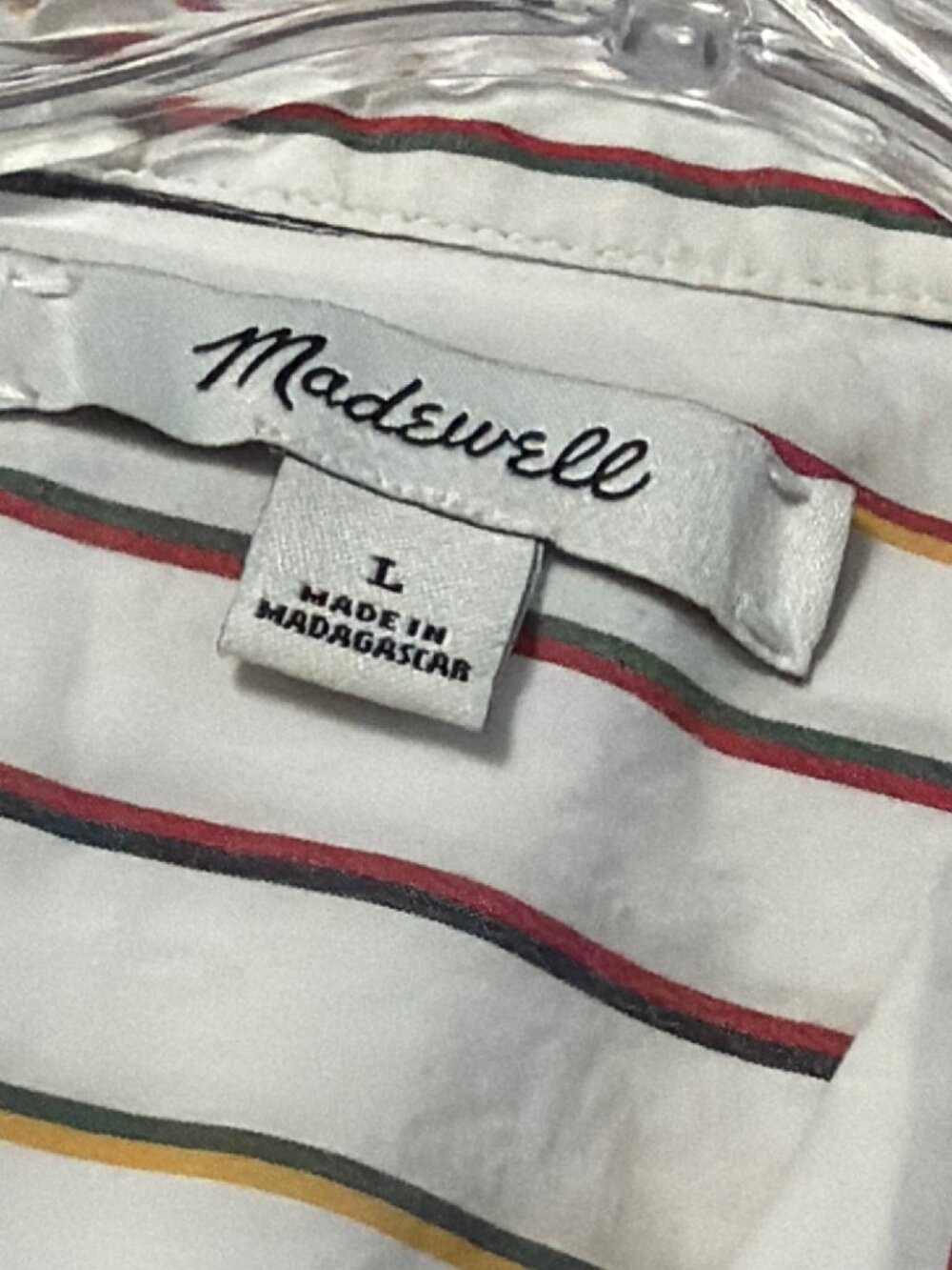 Madewell Cotton Oversize Striped Blouse - Picture 5 of 8